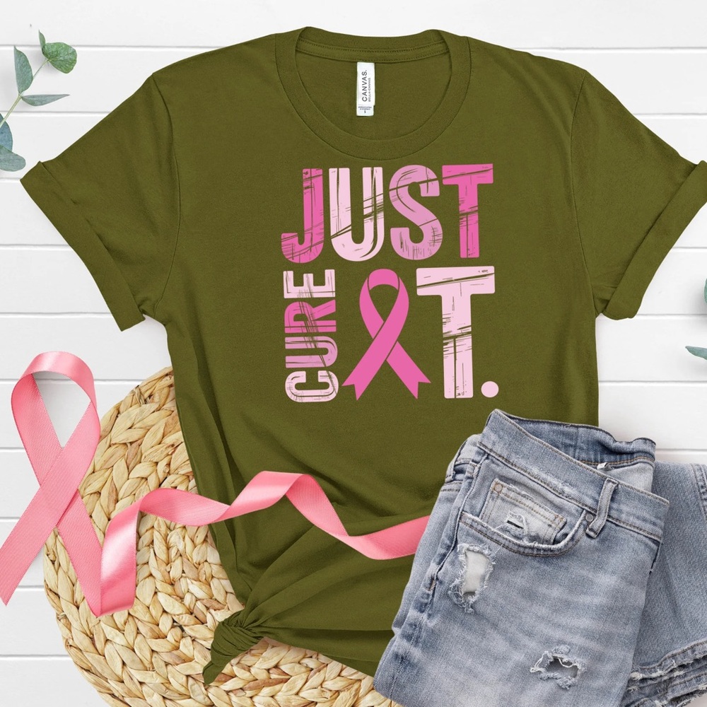 Olive Green 'Just Cure It' T-Shirt